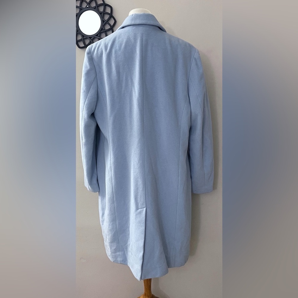 Country Road wool angora trench coat preppy chic classic minimalist fall winter - Picture 3 of 16